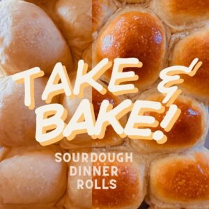 Sourdough take and bake rolls